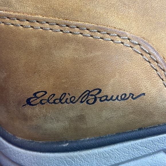 Eddie Bauer Brown Suede Lace Up Half Boots Vibram Soles Sz 12 Chukka Boots - Picture 7 of 14